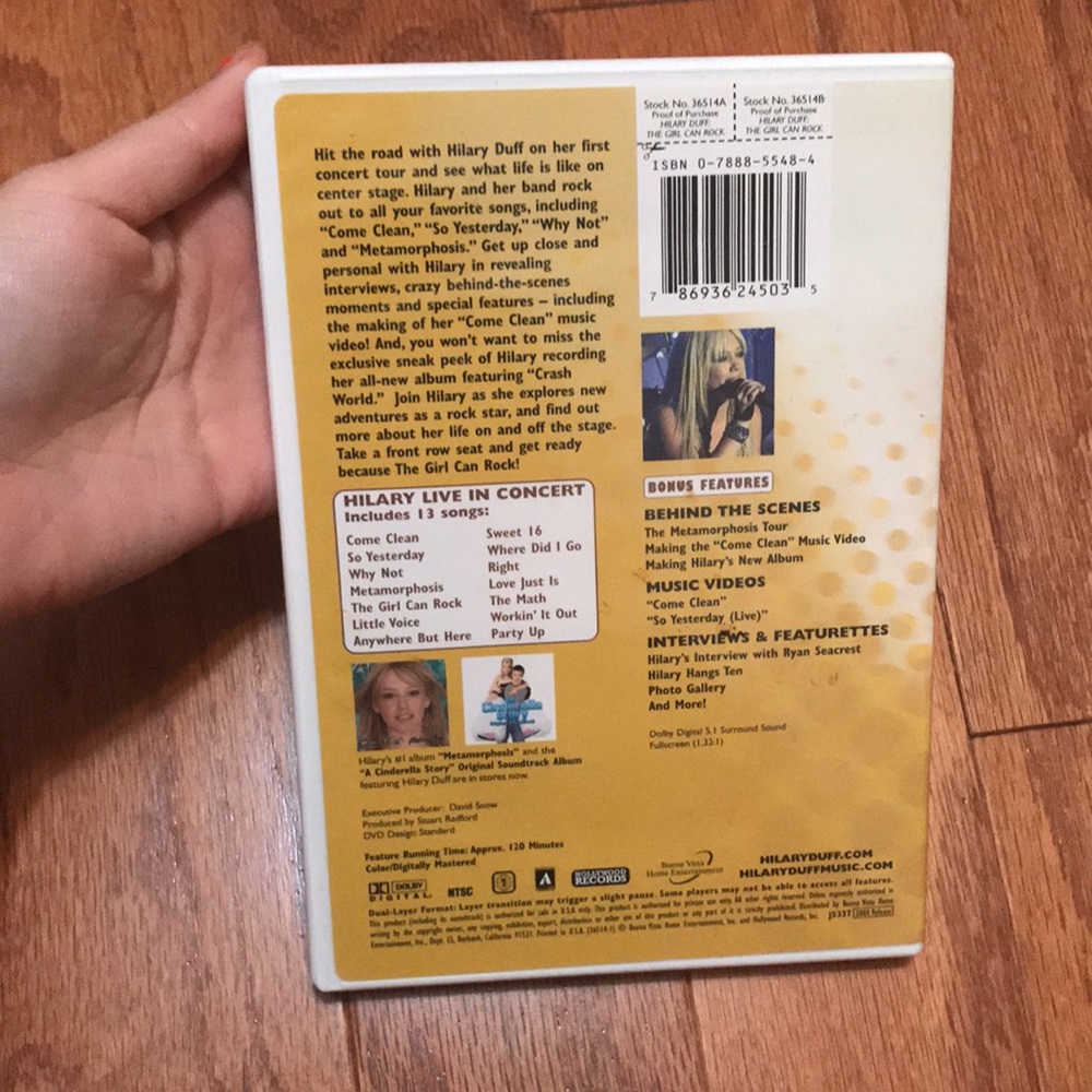 Hilary Duff DVD - Picture 2 of 3